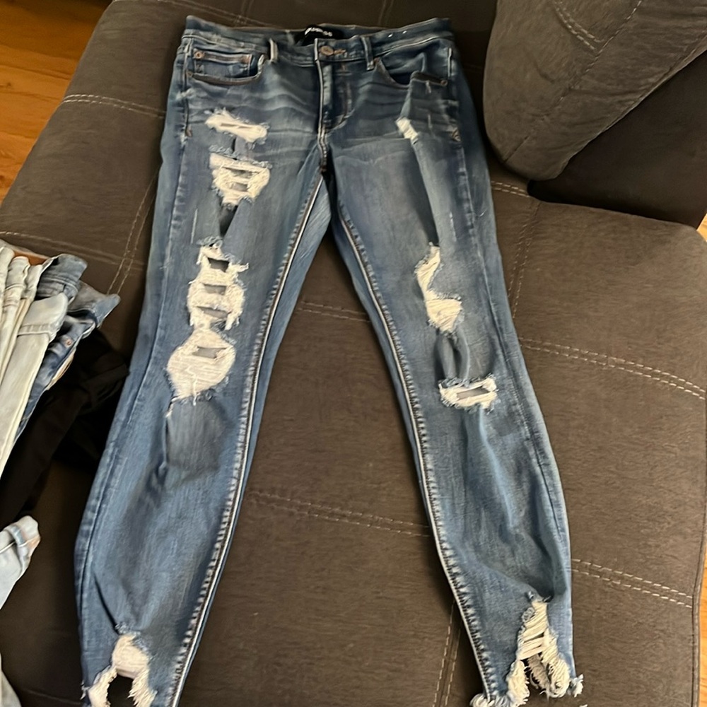 Medium wash denim